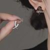 Серьги-крестики из металла в корейском стиле для женщин — элегантный, уникальный дизайн