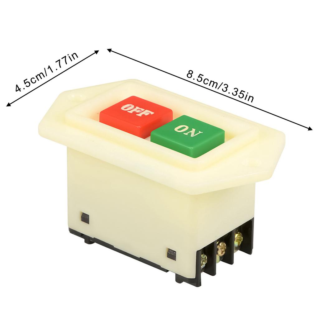 On/Off Push Button Switches Electrical 5A ON/OFF Control Push Button for Mechanical Equipment Use