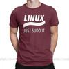Linux Просто Сделай Это Гик команда компьютер программное обеспечение админ смешная футболка для мужчин Винтаж большого размера 100% Хлопок печатная Большой размер Топы