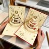 3D Pop-up Открытки на День Рождения Ручная Работа Открытки с Конвертами для Рождества Дня Святого Валентина Дня Рождения Годовщины Свадьбы