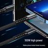 Прозрачный кабель 3-в-1 для быстрой зарядки 100 Вт для устройств Apple, Huawei и Type-C, Super Speed 6A