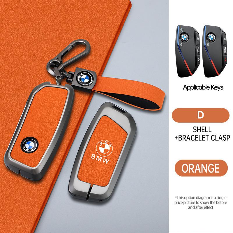 BBIK2 Car Key Case Cover Shell Fob Holder For BMW x1 u11 7 Series 735i 740Li X7 I7 G07 G09 LCI XM IX I20 2024 U06 G81 M3 Accessories