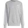Essentials French Terry 3-Stripes Sweatshirt Medium Grey Heather Men Streetwear IC9319