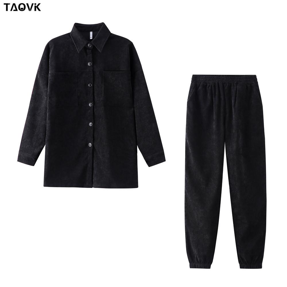 Женский костюм TAOVK : рубашка с длинным рукавом и брюки