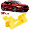 6 шт. для Volvo S60 XC70 V70 автомобильные боковые молдинги лобового стекла детали декоративные зажимы лобового стекла отделка M T2S3