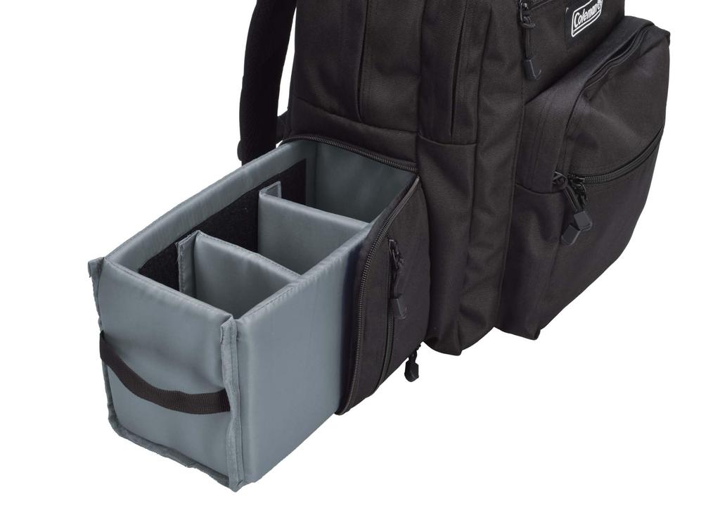 Coleman Camera Backpack Camera Bag Coleman Camera Daypack Black 12L [ETSUMI] VCO-4836