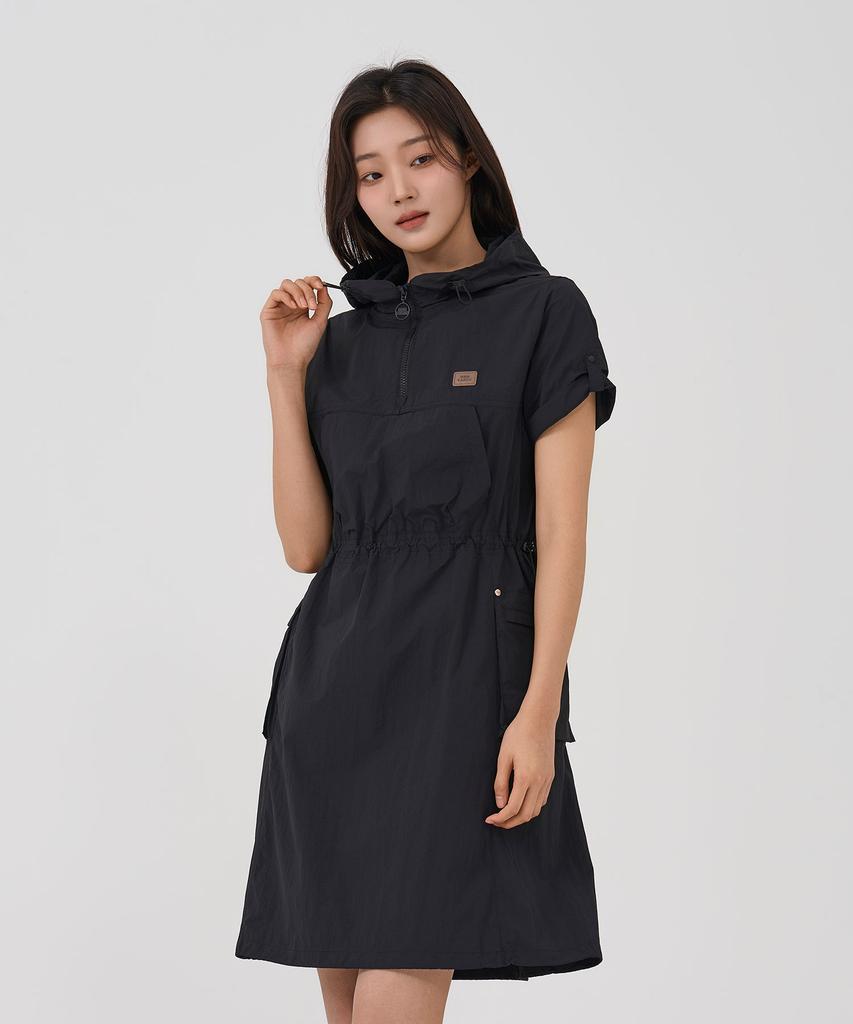 Bbc Earth W Cargo Anorak Dress_Black