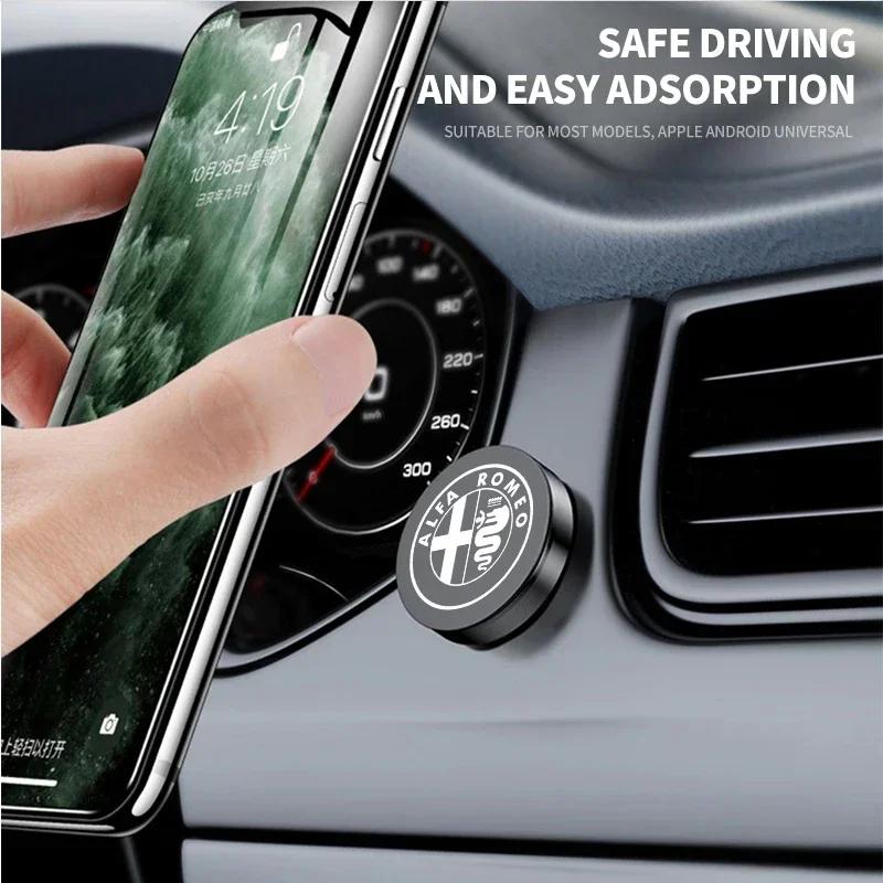WFMJR1 Super Magnetic Car Phone Holder Dashboard Cell Phone Stand For Alfa Romeo Giulia Stelvio Giulietta 156 159 147 Mito Tonale Brera