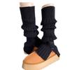 Autumn And Winter Warm Pile Socks Cover Women'S Split Fork Micro-Pull Button Medium Tube Leg Guard Leg Cover Y2K Calf Socks With Snow Boots