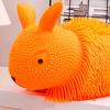 Stress Relief Animal Squeeze Toy Long Hairs Rabbit Dog Cat Sensory Toy Portable Stretchy Animal Shape Stress Ball Decompression Toy