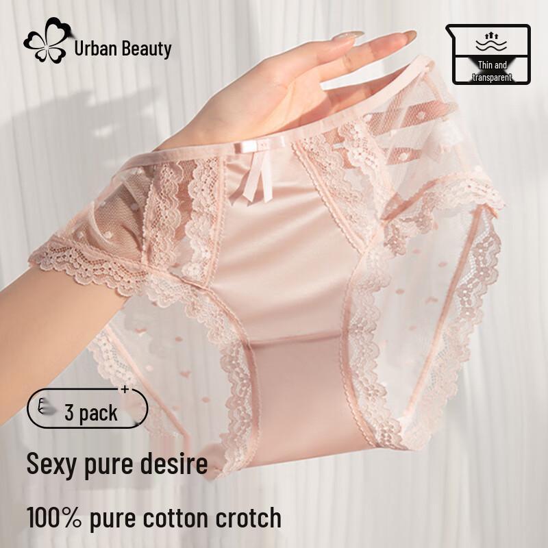 Dushi Liren Женские сексуальные кружевные трусики, 3 шт.