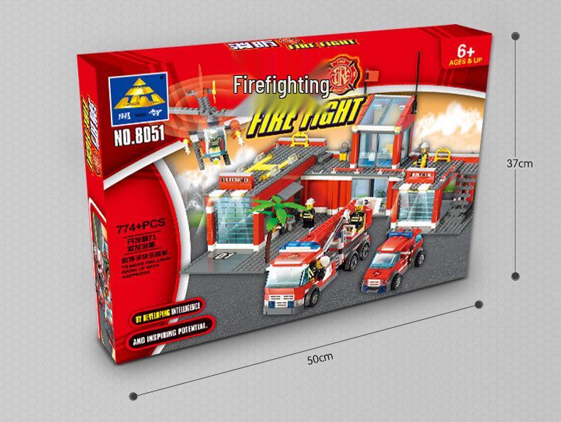 KaiZhi SWAT Hummer Fire Truck Helicopter Building Block Set