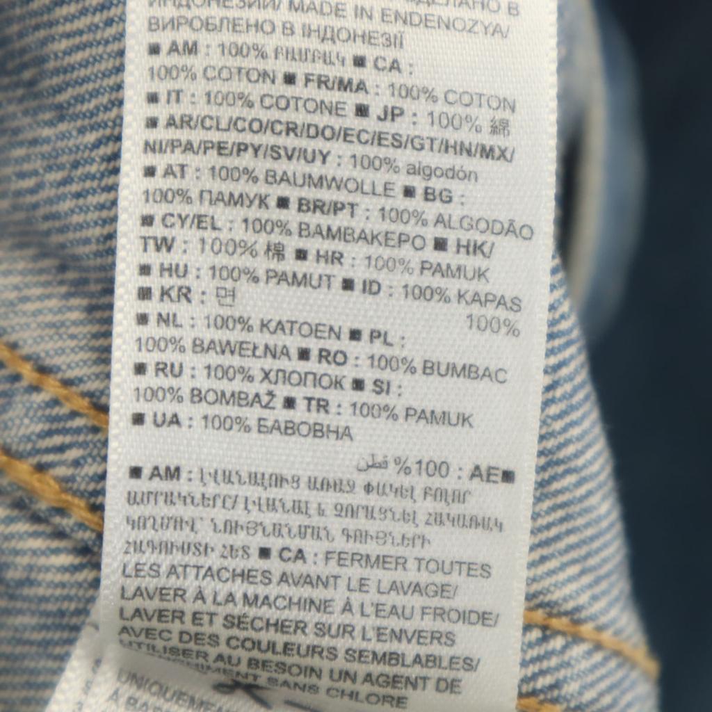 GAP DENIM Джинсовая куртка M Синий стирка Джинсовая куртка тракер Женская Б/у
