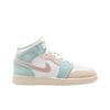 Air Jordan 1 Mid SE GS Scalloped Edge Kids Sneakers Green White Pink-Oxford DZ5361-100