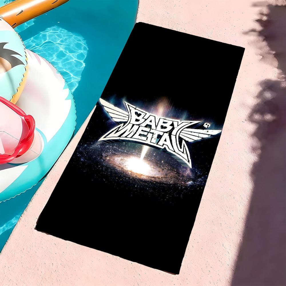 B-Babymetal Полотенце Микрофибра Пляжное Полотенце, Быстросохнущее, Не Прилипает Песок, Ультратонкое Волокно, Супер Мягкое.
