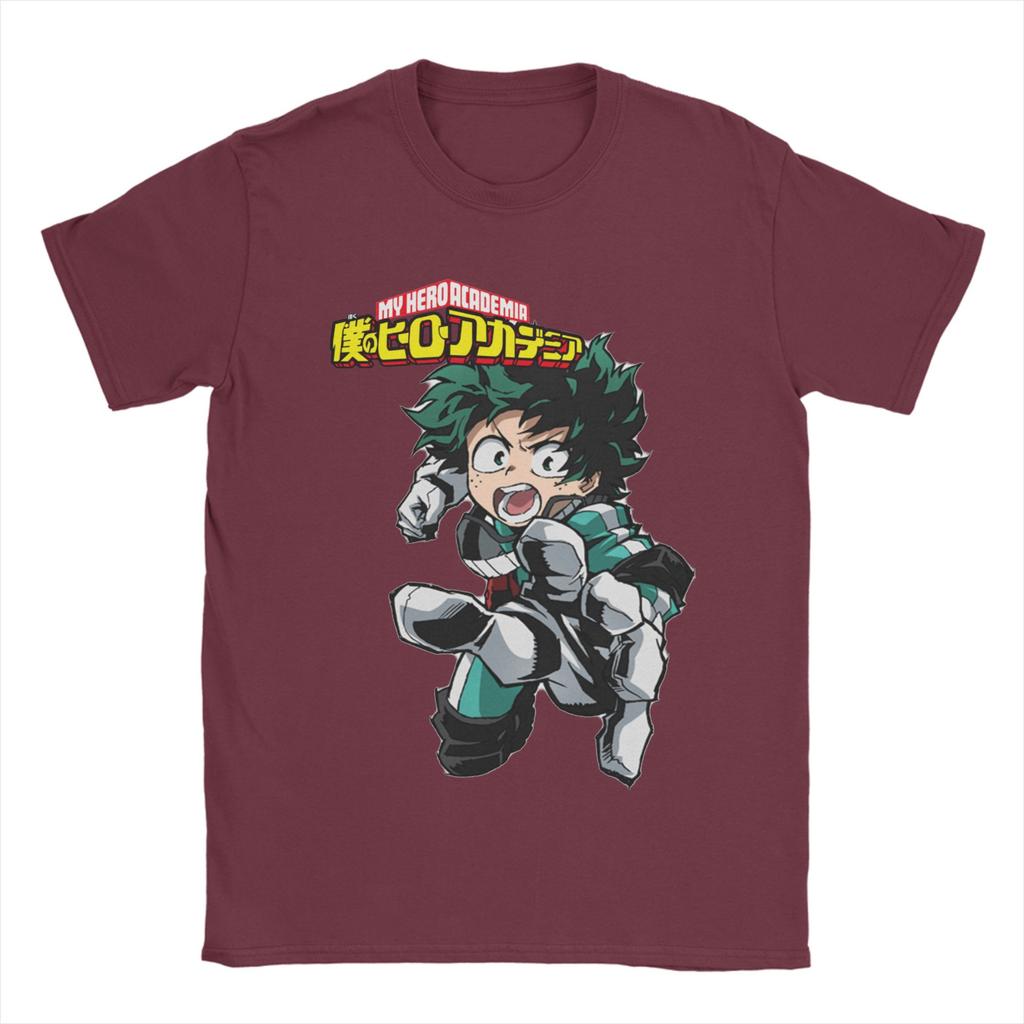 My Hero Academia Deku T-Shirt Unisex 100%Cotton Tops Funny  O-neck Short Sleeve