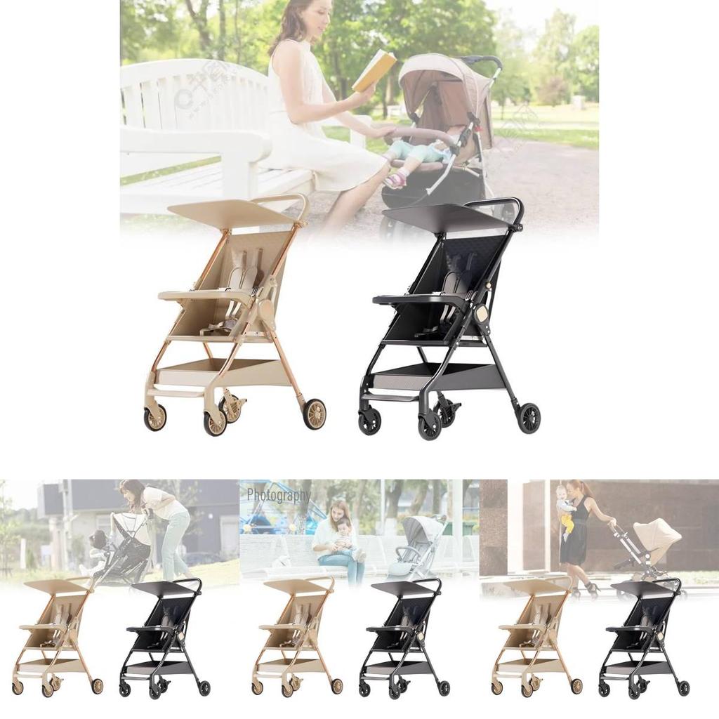 Versatile Collapsible Pocket Stroller Easy To Use Lightweight Child Carrier In Two Colors