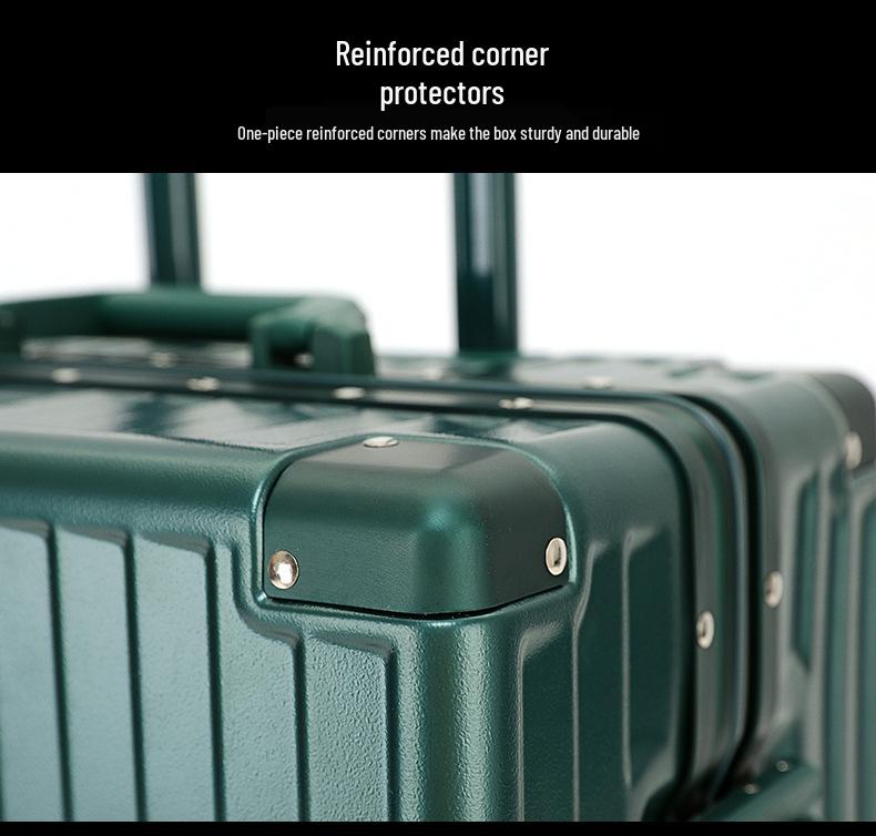 Yulu Xing Trendy 20-Inch Girl's Trolley Case with Universal Wheels & 24-Inch Combo Lock