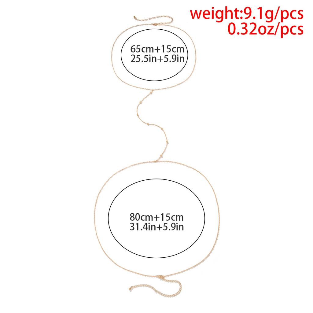 Vacation Style Beach Bikini Chain Simple Chest Chain Nightclub Sexy Halter Body Chain