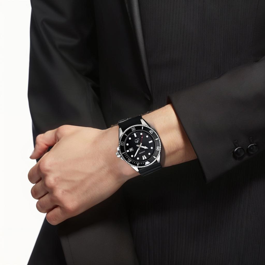 Casio Мужские Черные Часы MDV106-1A-