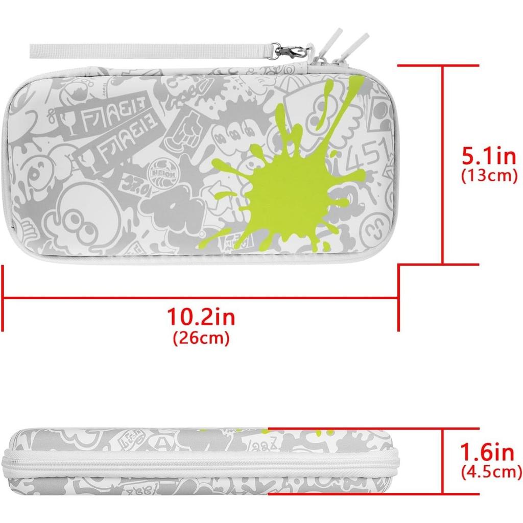 Чехол для переноски, совместимый с моделью Nintendo Switch OLED, легкий водонепроницаемый защитный чехол для хранения, аксессуары с 10 игровыми картриджами