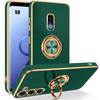 Case for Samsung Galaxy S9 - TPU Protection - Shockproof - 360° Rotating Ring - Vertical Stand - Night Green
