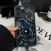 Для iPhone 16 15 14 13 12 11 Pro Max Чехол Луна Солнце Дизайн Печатный Силиконовый Чехол Для iPhone XS Max XR X 7 8 Plus 16E Мягкий Funda