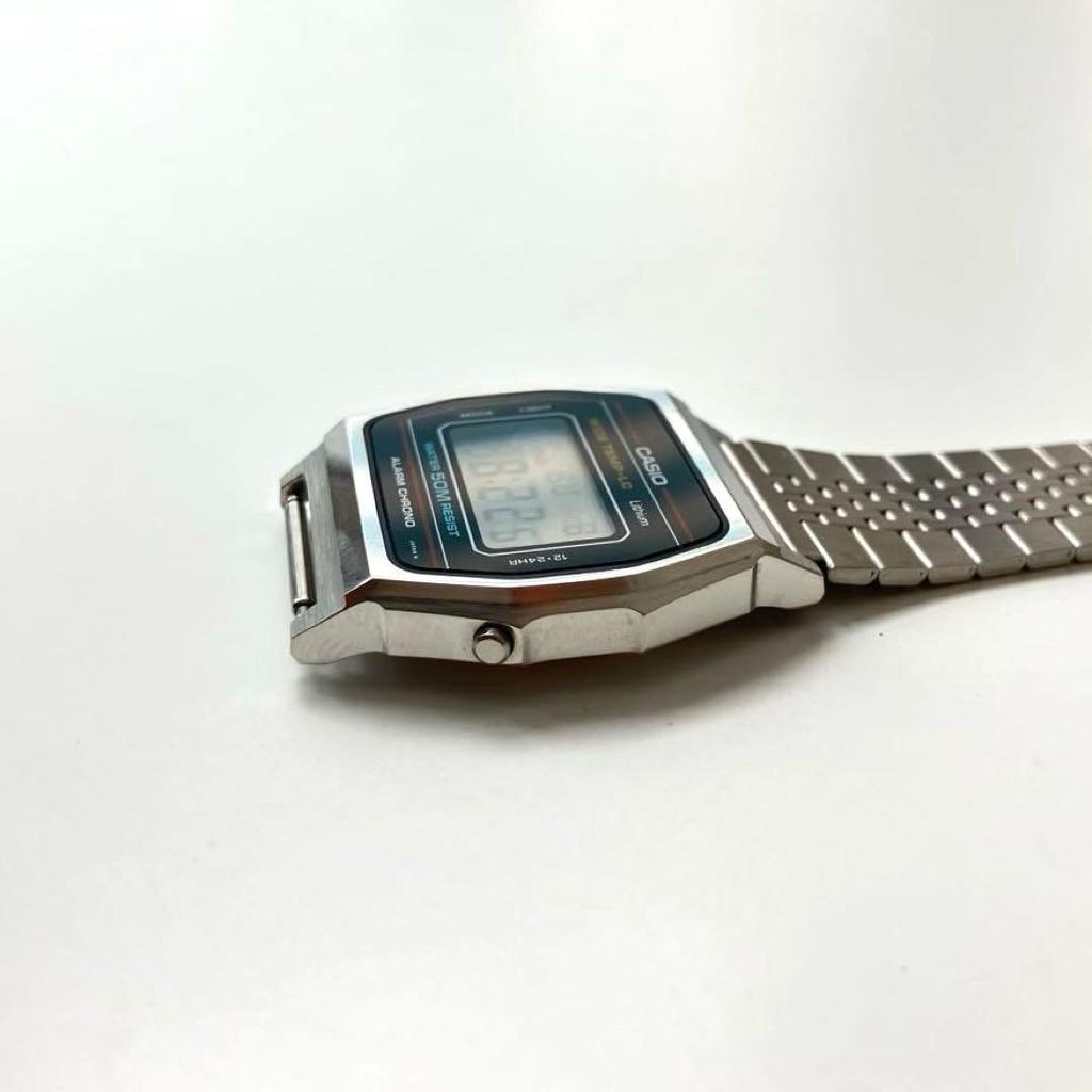 Б/у CASIO WW-34 80-х Широкий Temp-LC Винтажные