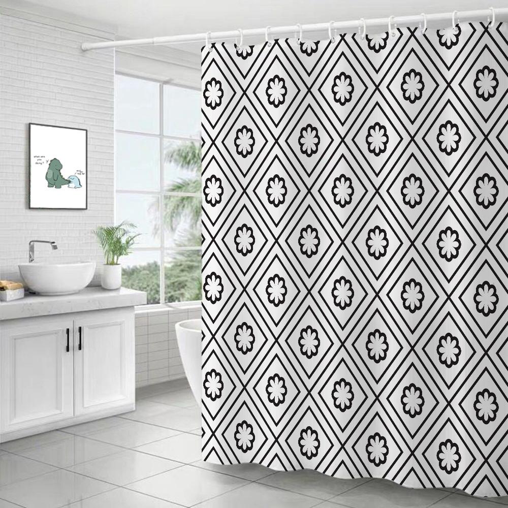 JINRUN утолщенная водонепроницаемая занавеска для ванной комнаты, устойчивая к плесени, занавеска для душа, занавеска для душевой перегородки, занавеска для душа, занавеска для ванной комнаты, бесплатная перфорация