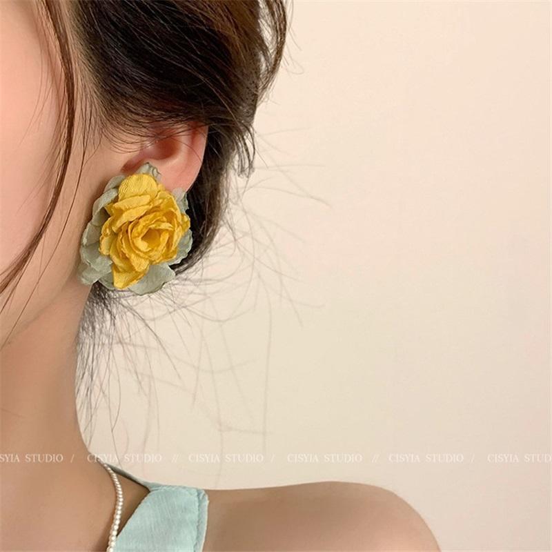 Розовые серьги-клипсы для женщин, новые популярные милые серьги