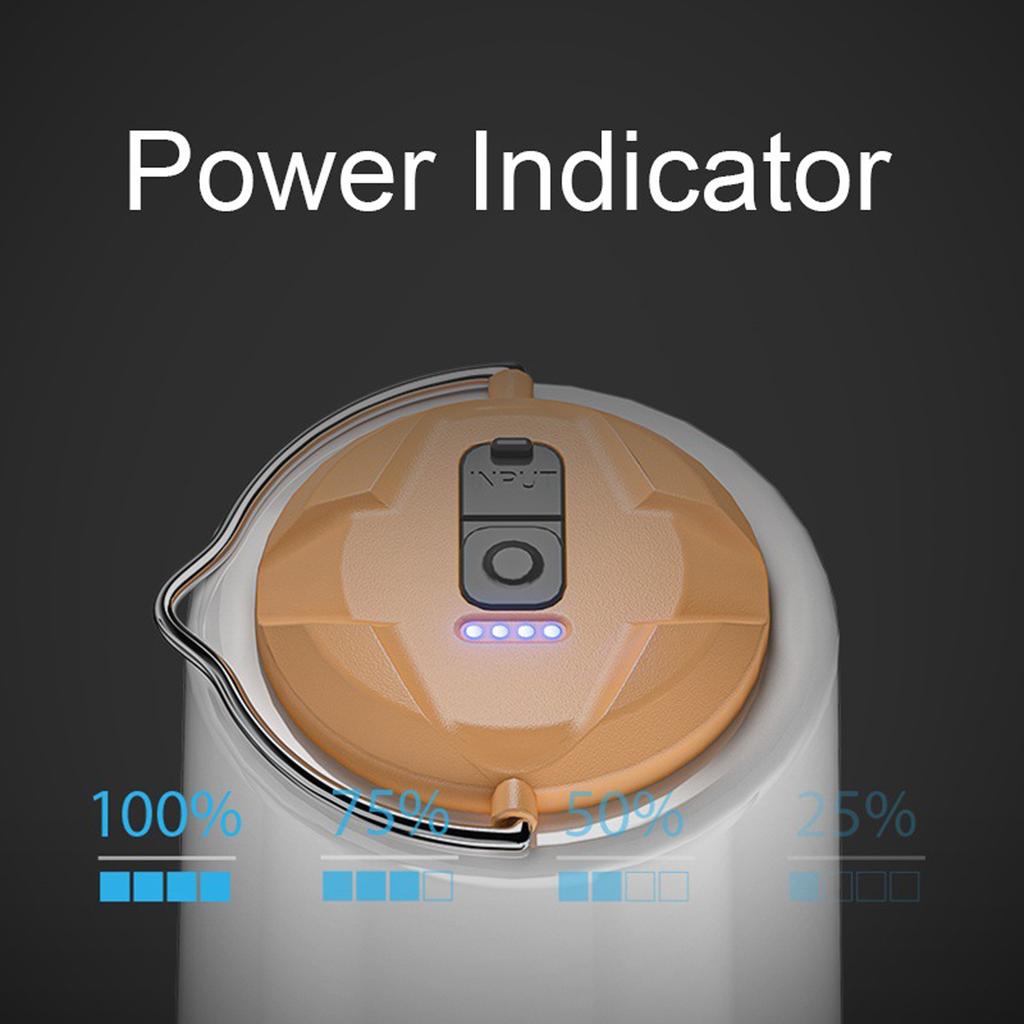 Светодиодный светильник для кемпинга, портативный фонарь для кемпинга, водонепроницаемая лампа для палатки, перезаряжаемый через USB, с 3 лампами