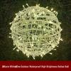 Outdoor Waterproof LED Rattan Ball String Lights for Tree Decoration and Festival Ambiance