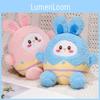 Rabbit Eggshell Easter Plush Toy Cartoon Stuffed Doll Home Decoration Gift 25cm