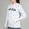 Adidas Повседневный свитер с принтом логотипа Neo, женская толстовка белого цвета EI6248