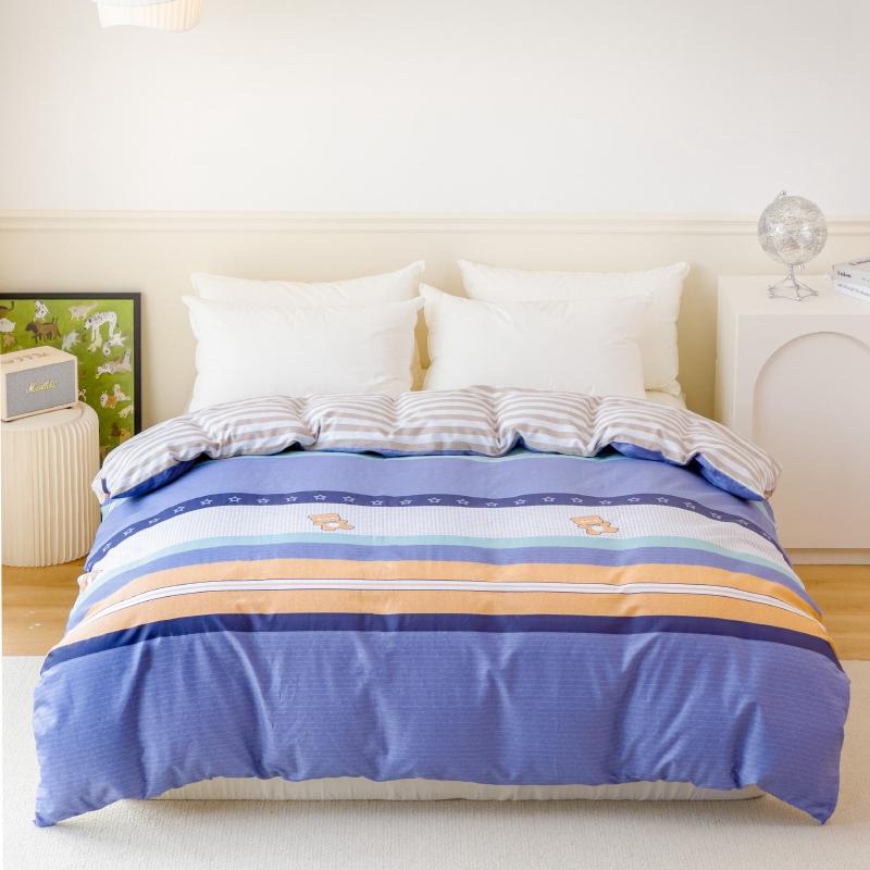 Пододеяльник с абстрактными полосками и волнами, геометрический узор, постельное белье размера «queen-size», 100% хлопок, пододеяльник с застежкой-молнией для детей и взрослых