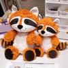 25/35cm Creative Toys Forest Animals Fox Raccoon Sloths Plush Doll Pillows Soft Filling Cute Playful Shapes  Good Gifts