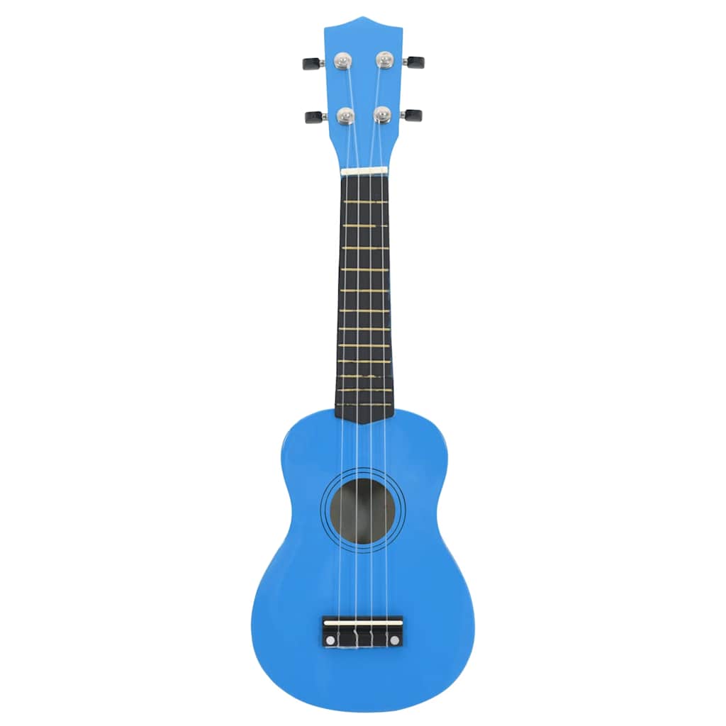 Soprano Ukulele Set with Bag for Kids Baby Blue 23