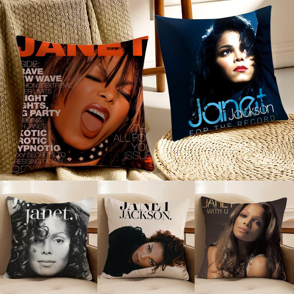Cute JJanetS JJacksonS Cushion Cover Pillowcase Antidustmite living Room Sofa Decor Cushion Room