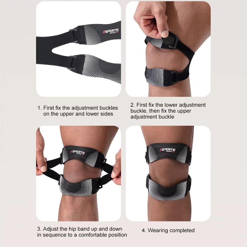 Adjustable Tendon Support Strap Pressurized Knee Wrap Sleeve Patella Knee Brace  Pro Meniscus Tear