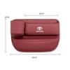 AOT1 NEW PU Leather Car Seat Storage Bag Multifunctional Gap Organizer Box For Toyota Gazoo Racing Corolla Crown Yaris Chr Auris Rav4400000