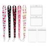Employees ID Card Name Badge Holder Neck Strap Lanyard Staff Work Card Pass Access Student Bus Card Sleeve Identity Badge Clip