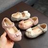Toddler Girls Ballet Flats Shoes Lace Bow Design Princess Soft Soled Shoes