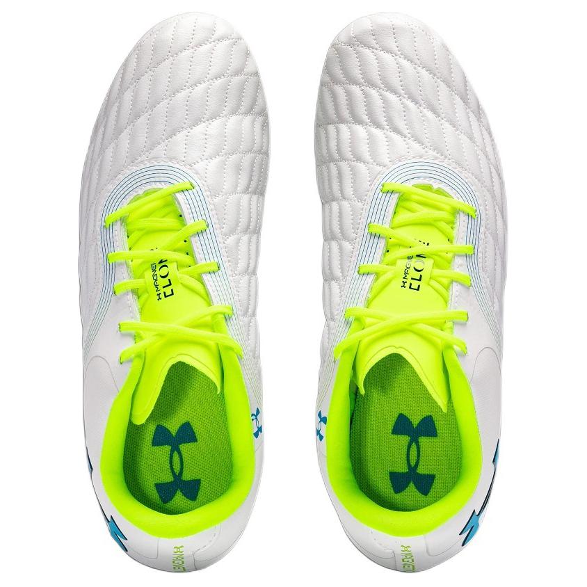Under Armour Magnetico Pro 3 FG White High Vis Yellow Unisex Sneakers Capri 3027038-103