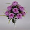 12 Heads Valentine's Day Flowers Mini Crystal Grass Bouquet Natural Simulated Rose  Home Decorative