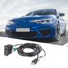Автомобильные аксессуары Замена переключателя AUX in USB с USB-проводом и адаптером AUX-кабеля для автомагнитолы для E60