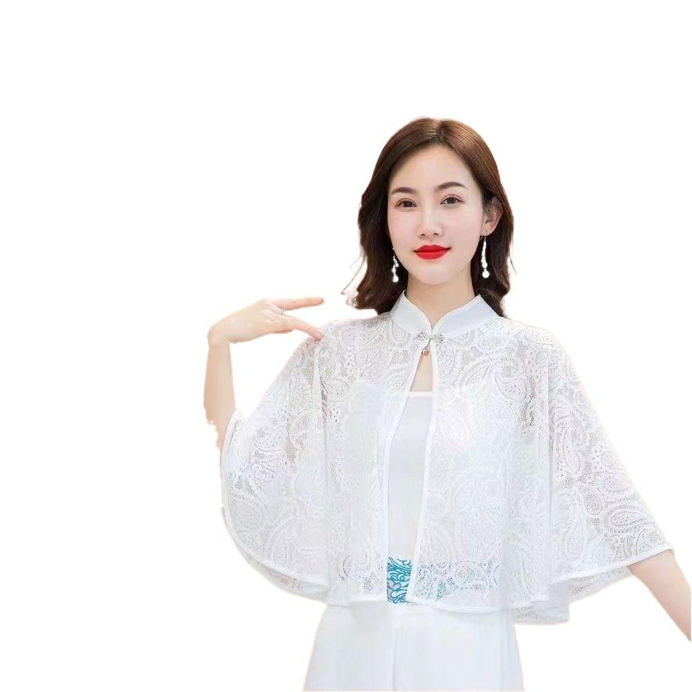 Lace False Collar Protection Cervical Spine Evening Prom Cape Bridal Sling Women Lady Girl