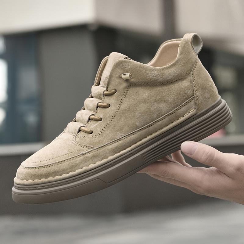 Мужская обувь из натуральной кожи в британском стиле, трендовая удобная повседневная обувь, мокасины, мужская обувь на плоской подошве