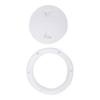 6in Deck Plate Hatch Cover Round White NonSlip Surface Separate Design PreDrilled Holes