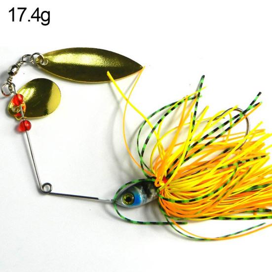 MUQZI Sports Accessory Willow Blade Spinner Bait Buzzbait Fishing Lures Bass Tackle Hook Crankbait