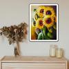 5D DIY Алмазные груды подсолнухов Алмазная вышивка Роза Полный круглый/квадратный дрель Украшение дома